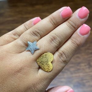 New- Ring Gold/Silver Strech